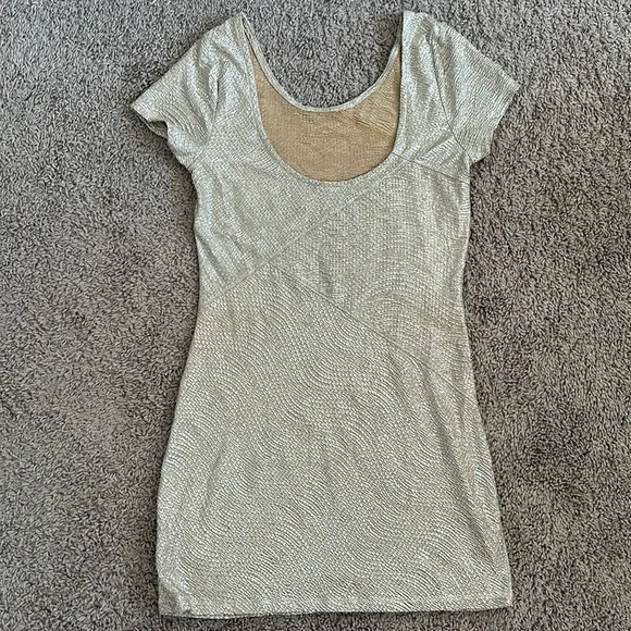 Free People Gold Moonage Daydream Bodycon Mini Dress - Picture 5 of 12